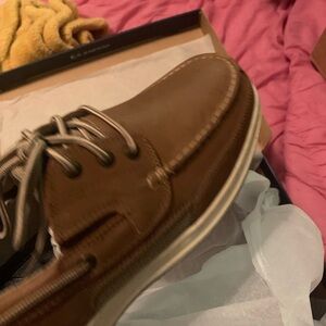 Women’s Brown Leather Boat Shoes